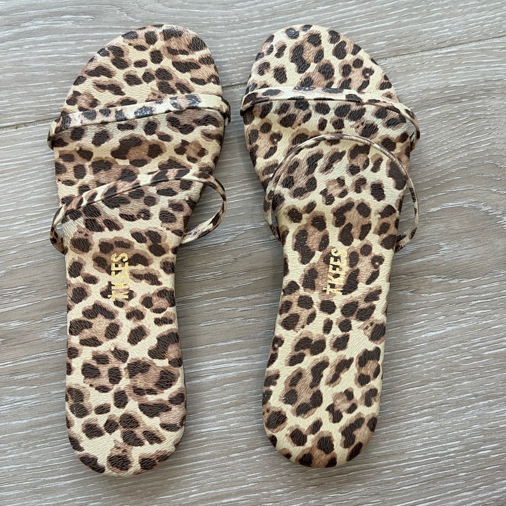 Tkees x Madewell printed sandals- 36/5